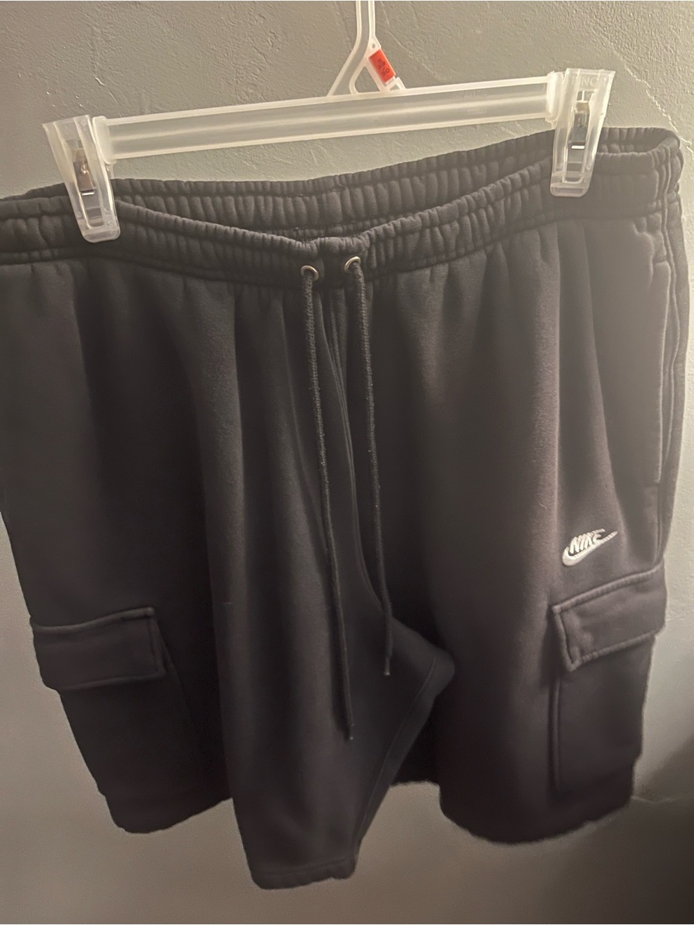 Nike Black Cargo Fleece Shorts